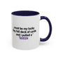 Lucky Day Queen Mug  "Funny Playing Cards Coffee Cup Gift