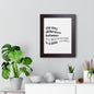 Motivational Wall Art Poster "Inspirational Quote Print for Home & Office Decor