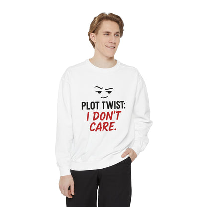 Plot Twist Sweatshirt – Sarcastic Graphic Pullover Unisex