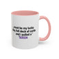 Lucky Day Queen Mug  "Funny Playing Cards Coffee Cup Gift