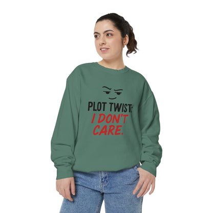 Plot Twist Sweatshirt – Sarcastic Graphic Pullover Unisex