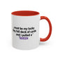 Lucky Day Queen Mug  "Funny Playing Cards Coffee Cup Gift