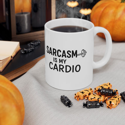 Sarcasm Is My Cardio Mug – Funny Ceramic Coffee Cup