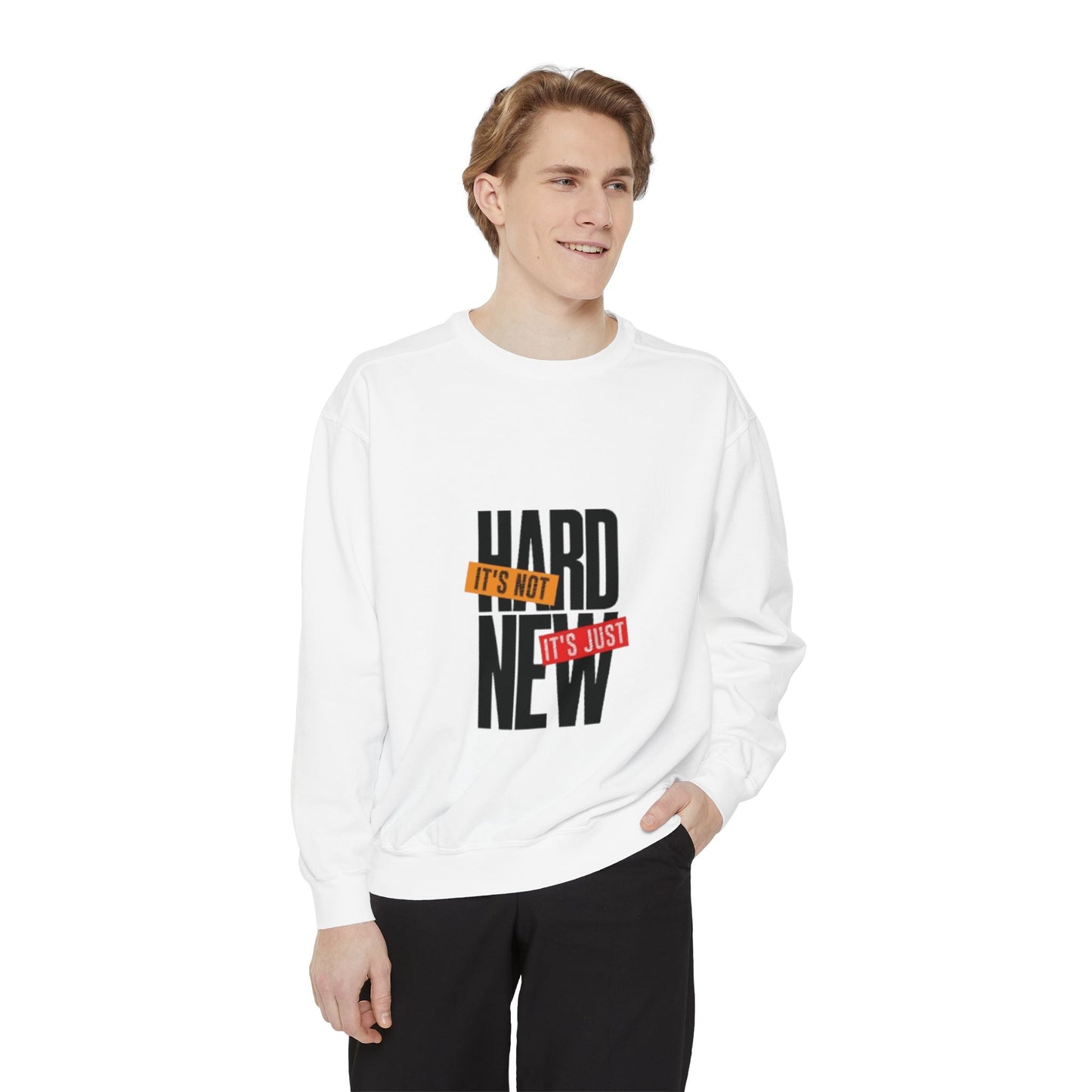 Motivational Sweatshirt – It’s Not Hard It’s Just New