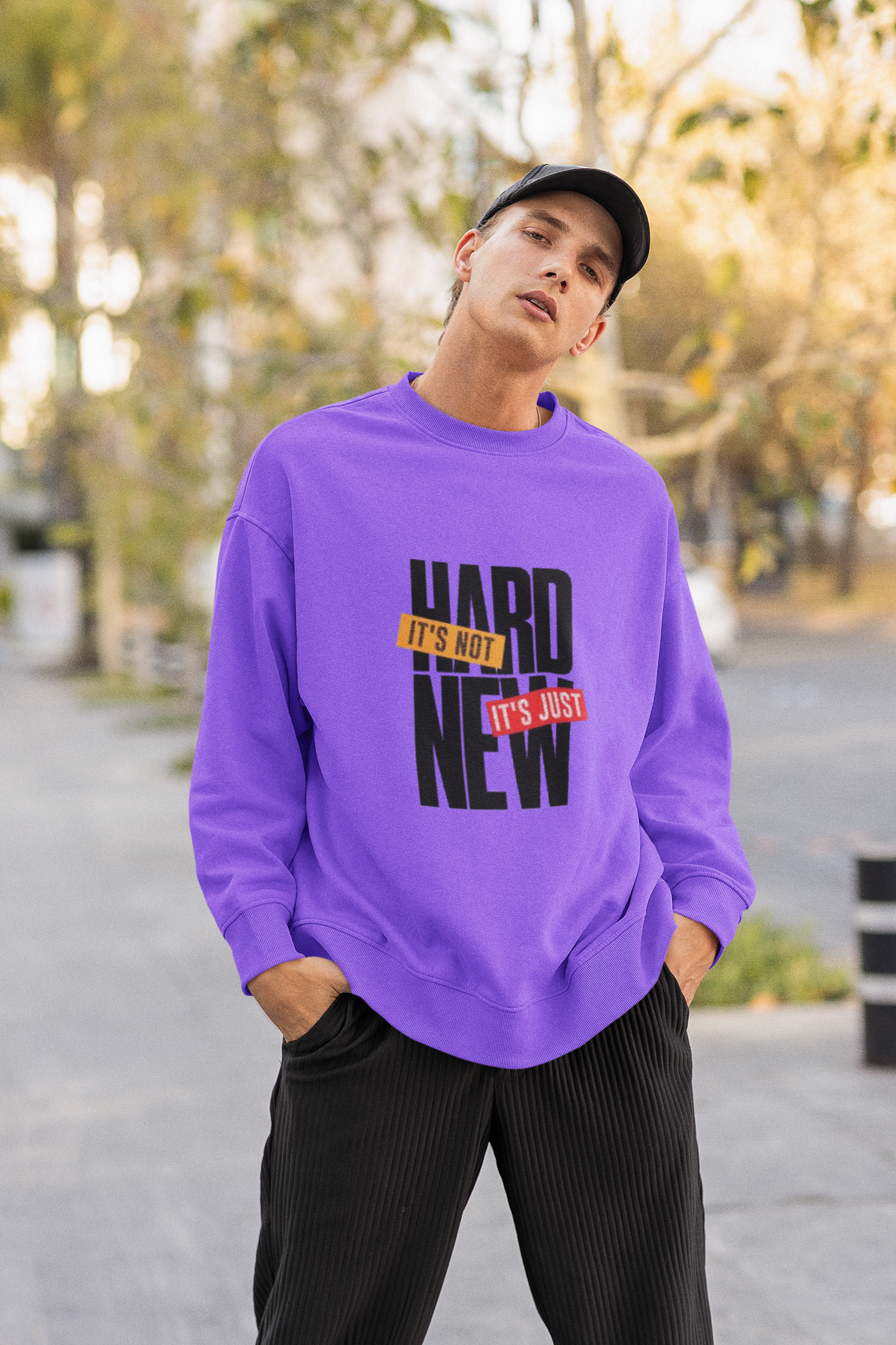 Motivational Sweatshirt – It’s Not Hard It’s Just New