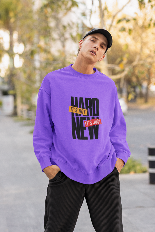 Motivational Sweatshirt – It’s Not Hard It’s Just New